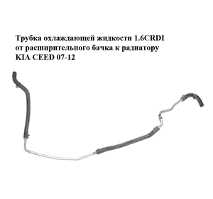 Трубка охлаждающей жидкости 1.6CRDI от расширительного бачка к радиатору KIA CEED 07-12 (КИА СИД) (254501H100) Трубка охлаждающей жидкости 1.6CRDI от расширительного бачка к радиатору KIA CEED 07-12 (КИА СИД) (254501H100)