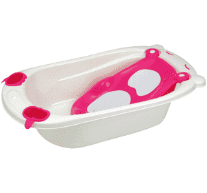 Ванночка Babyhood Мішка  рожева