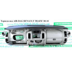 Торпедо под AIR-BAG   RENAULT TRAFIC 00-10 (РЕНО ТРАФИК) (8200004625, 8200191904) Торпедо под AIR-BAG   RENAULT TRAFIC 00-10 (РЕНО ТРАФИК) (8200004625, 8200191904)