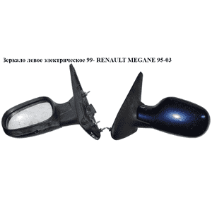 Зеркало левое электрическое  99- 5 пинов RENAULT MEGANE 99-03 (РЕНО МЕГАН) (7700431469) Зеркало левое электрическое  99- 5 пинов RENAULT MEGANE 99-03 (РЕНО МЕГАН) (7700431469)