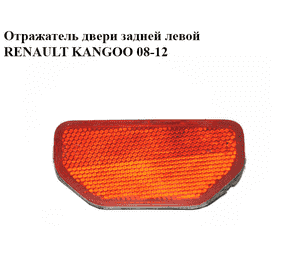 Отражатель  двери задней левой RENAULT KANGOO 08-12 (РЕНО КАНГО) (8200589436) Отражатель  двери задней левой RENAULT KANGOO 08-12 (РЕНО КАНГО) (8200589436)