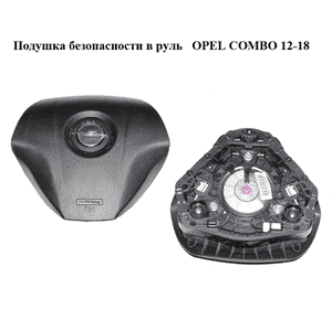 Подушка безопасности в руль   OPEL COMBO 12-18 (ОПЕЛЬ КОМБО 12-18) (07355507000)