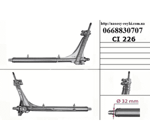 Рулевая рейка с ГУ  без датчика CITROEN JUMPER 06- (СИТРОЕН ДЖАМПЕР) (1341019080, 135226708, 0001352267080, Рулевая рейка с ГУ  без датчика CITROEN JUMPER 06- (СИТРОЕН ДЖАМПЕР) (1341019080, 135226708, 0001352267080,