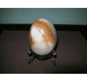 Яйце з оніксу на підставці (3574).ДНІПРО