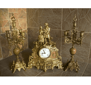 Камінний годинник з канделябрами (6313) Камінний годинник з канделябрами (6313)