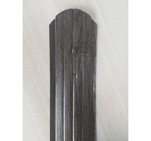 Штахети металеві 105 мм темне дерево 3д 2х сторонній євроштахети