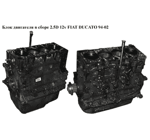 Блок двигателя в сборе 2.5D 12v FIAT DUCATO 94-02 (ФИАТ ДУКАТО) (T9A)