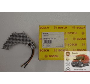 Регулятор вентилятора печки 3 выхода (реостат) Fiat Scudo BOSCH 9140010335 Регулятор вентилятора печки 3 выхода (реостат) Fiat Scudo BOSCH 9140010335