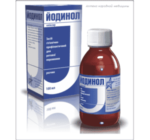 Йодинол, еліксир засіб гігієнічно-профілактичний для ротової порожнини, 100 мл Йодинол, еліксир засіб гігієнічно-профілактичний для ротової порожнини, 100 мл