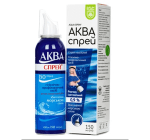 АКВА СПРЕЙ®, розчин ізотонічний 0,9 %, 150 мл АКВА СПРЕЙ®, розчин ізотонічний 0,9 %, 150 мл