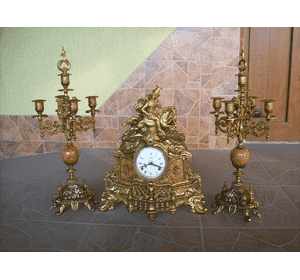 Камінний годинник з канделябрами (5835) Камінний годинник з канделябрами (5835)