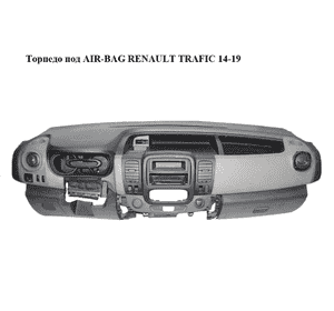 Торпедо под AIR-BAG  всборе RENAULT TRAFIC 14-19 (РЕНО ТРАФИК) (681004777R)