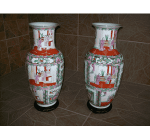Пара інтерєрних ваз. Фарфор. Китай. (5901)
