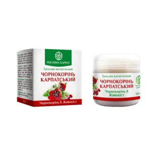 Бальзам Чорнокорінь карпатський, 50 мл. Бальзам Чорнокорінь карпатський, 50 мл.