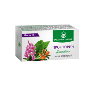 Фітосвічки Прокторин 10 шт Фітосвічки Прокторин 10 шт