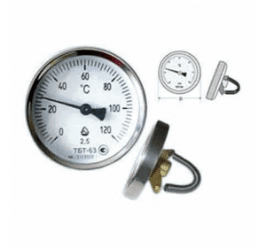 Термометри біметалічні ТБП 63/50 трубний