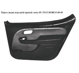 Карта двери передней правой  люкс 05- FIAT DOBLO 00-09 (ФИАТ ДОБЛО) (735418076, 735438732) Карта двери передней правой  люкс 05- FIAT DOBLO 00-09 (ФИАТ ДОБЛО) (735418076, 735438732)