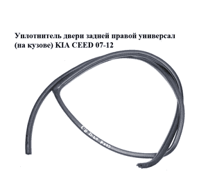 Уплотнитель двери задней правой  универсал (на кузове) KIA CEED 07-12 (КИА СИД) (831201H000EQ) Уплотнитель двери задней правой  универсал (на кузове) KIA CEED 07-12 (КИА СИД) (831201H000EQ)