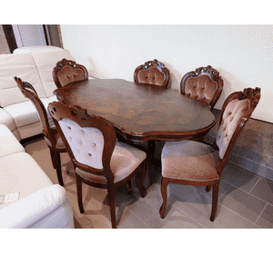 Стіл столовий + 6 стільців Барокко (6484)
