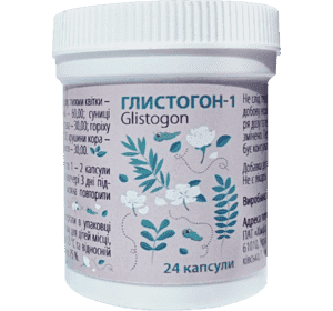 Глистогон-1, капсули по 300 мг № 24 у контейнері Глистогон-1, капсули по 300 мг № 24 у контейнері