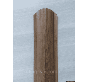 Штахети металеві 115 мм золотий дуб 3д 2хстороння Штахети металеві 115 мм золотий дуб 3д 2хстороння