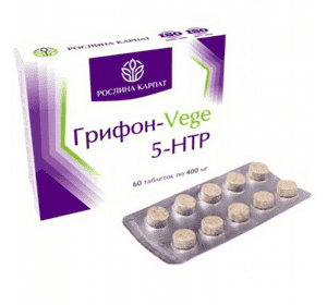 Грифон-Vege 5 - HTP для зниження стресу та поліпшення настрою Грифон-Vege 5 - HTP для зниження стресу та поліпшення настрою