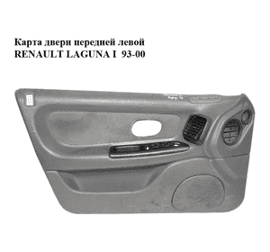 Карта двери передней левой   RENAULT LAGUNA I  93-00 (РЕНО ЛАГУНА) (7700415067, 7700425728) Карта двери передней левой   RENAULT LAGUNA I  93-00 (РЕНО ЛАГУНА) (7700415067, 7700425728)