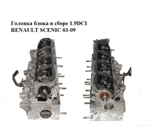 Головка блока в сборе 1.9DCI  RENAULT SCENIC 03-09 (РЕНО СЦЕНИК) (F9S05) Головка блока в сборе 1.9DCI  RENAULT SCENIC 03-09 (РЕНО СЦЕНИК) (F9S05)