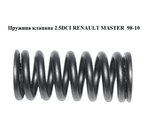 Пружина клапана 2.5DCI  RENAULT MASTER  98-10 (РЕНО МАСТЕР) (8200408518, 7700109358) Пружина клапана 2.5DCI  RENAULT MASTER  98-10 (РЕНО МАСТЕР) (8200408518, 7700109358)