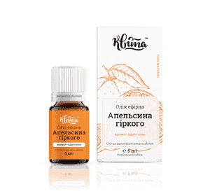 Ефірна олія Апельсин гіркий Квіта 5 мл 100% натуральна Ефірна олія Апельсин гіркий Квіта 5 мл 100% натуральна