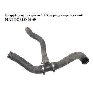 Патрубок охлаждения 1.9D от радиатора нижний FIAT DOBLO 00-09 (ФИАТ ДОБЛО) (46747727) Патрубок охлаждения 1.9D от радиатора нижний FIAT DOBLO 00-09 (ФИАТ ДОБЛО) (46747727)