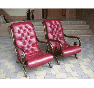 Комплект шкіряних крісел Честер (3620)