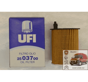 Масляный фильтр Ситроен Джампи / Citroen Jumpy III  UFI UF2503700 / 1109 AY