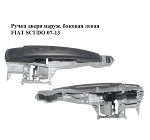 Ручка двери наруж. боковая левая   FIAT SCUDO 07-13 (ФИАТ СКУДО) (9680656680, 9681732188) Ручка двери наруж. боковая левая   FIAT SCUDO 07-13 (ФИАТ СКУДО) (9680656680, 9681732188)