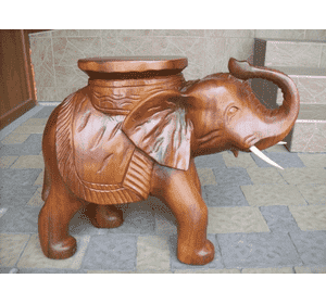 Слон-статуетка деревяна (3964)