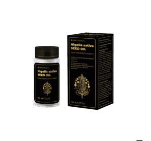 Олія чорного кмину, м'які желатинові капсули по 500 мг №90 Олія чорного кмину, м'які желатинові капсули по 500 мг №90