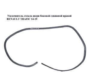 Уплотнитель стекла  двери боковой сдвижной правой RENAULT TRAFIC 14-19 (РЕНО ТРАФИК) (829747840R, 829748762R) Уплотнитель стекла  двери боковой сдвижной правой RENAULT TRAFIC 14-19 (РЕНО ТРАФИК) (829747840R, 829748762R)