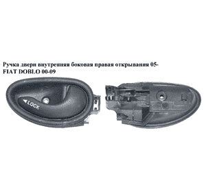 Ручка двери внутр. боковая правая  открыв. 05- FIAT DOBLO 00-09 (ФИАТ ДОБЛО) (735420502) Ручка двери внутр. боковая правая  открыв. 05- FIAT DOBLO 00-09 (ФИАТ ДОБЛО) (735420502)
