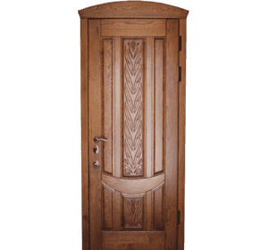 Броньовані двері з дубовою накладкою