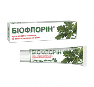 Термін придатності до 12.2025 Біофлорін®, крем протизапальний та ранозагоювальний, 41 г Термін придатності до 12.2025 Біофлорін®, крем протизапальний та ранозагоювальний, 41 г