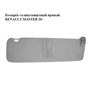 Козырёк солнцезащитный правый   RENAULT MASTER 10-(РЕНО МАСТЕР) (964006962R) Козырёк солнцезащитный правый   RENAULT MASTER 10-(РЕНО МАСТЕР) (964006962R)
