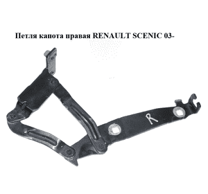 Петля капота правая   RENAULT SCENIC 03- (РЕНО СЦЕНИК) (8200081663) Петля капота правая   RENAULT SCENIC 03- (РЕНО СЦЕНИК) (8200081663)