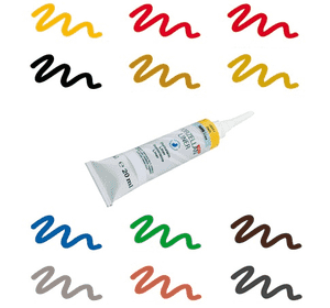 Hobby Line Контур по склу на водній основі  випал 160*С срібний 20мл Hobby Line Контур по склу на водній основі  випал 160*С срібний 20мл