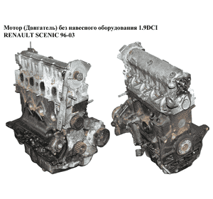 Мотор (Двигатель) без навесного оборудования 1.9DCI  RENAULT SCENIC 96-03 (РЕНО СЦЕНИК) (F9Q 732, F9Q732)