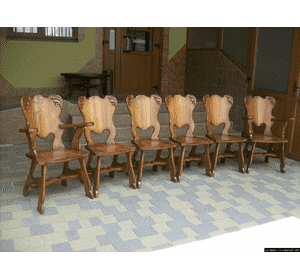 Комплект деревяних стільців (5167)