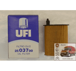 Масляный фильтр Fiat Scudo (2007-……) UFI UF2503700 Масляный фильтр Fiat Scudo (2007-……) UFI UF2503700