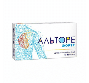 АЛЬТОРЕ ФОРТЕ, капсули по 500 мг № 30 АЛЬТОРЕ ФОРТЕ, капсули по 500 мг № 30