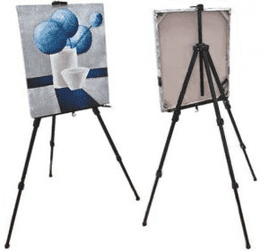 Мольберт-тринога алюмінієва, чорна, висота 138см., висота полотна 83см.,(15304), D.K.ART & CRAFT Мольберт-тринога алюмінієва, чорна, висота 138см., висота полотна 83см.,(15304), D.K.ART & CRAFT