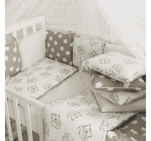 Комплект Маленька Соня Baby Design Premium Тіллі-Міллі з балдахіном
