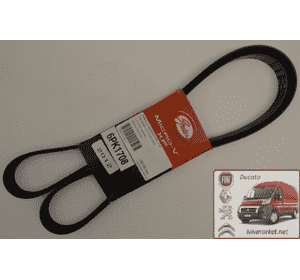 Ремень ручейковый 6 PK 1708 Ситроен Джампи / Citroen Jumpy III (2007-……) 9634765180, 9654114480, 9641705880, 9651764880,6 PK 1710.DAY6PK1715 Ремень ручейковый 6 PK 1708 Ситроен Джампи / Citroen Jumpy III (2007-……) 9634765180, 9654114480, 9641705880, 9651764880,6 PK 1710.DAY6PK1715